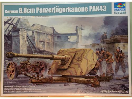 German 8.8 Panzerjagerkanone pak43 - kit Trumpeter 1/35