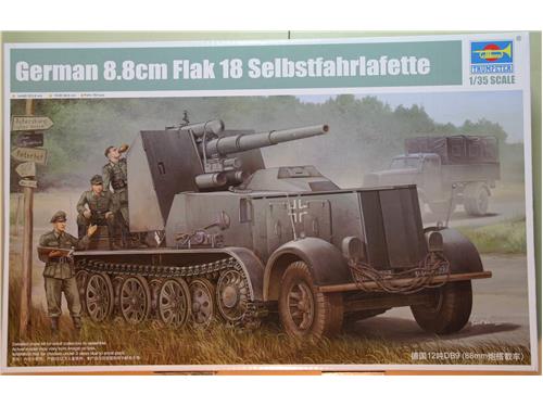 German 8.8cm Flak 18 Selbstfahrlafette - art. 01585 trumpeter 1/35