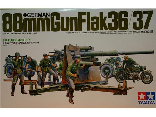 Cannone anticarro 88mm Gun Flak 36/37 - art.35017- TAMIYA 1/35