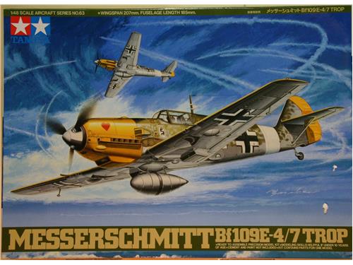 Messerschmitt Bf109E-4 trop - art. 61063 - kit aerei Tamiya 1/48