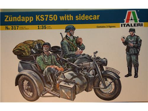 Zundapp KS750 with sidecar - art.317 - Italeri 1/35