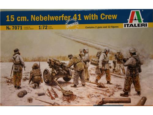 15 cm. Nebelwerfer 41 with Crew - kit carri Italeri 1/72