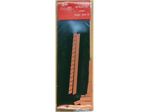 Scalette in legno larg. mm. 15 - art.4320/15 - Amati