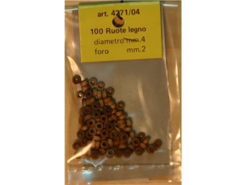 Ruote legno diametro mm.4 - art 4271/04 - Amati