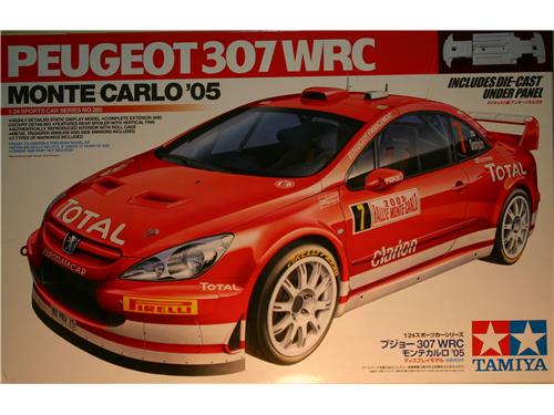 Auto rally Peugeot 307 WRC Monte Carlo'05 - Tamiya 1/24