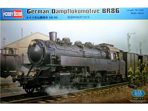 Locomotiva - German Dampflokomotive BR86 - art. 82914 - Hobby Boss 1/72