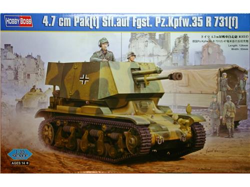 4.7 cm Pak(t) Sfl.auf Fgst. Pz.Kpfw.35 R 731(f) - art. 83807 - Hobby Boss 1/35