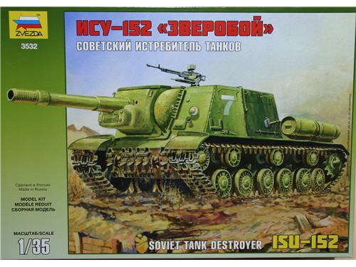 Soviet tank destroyer ISU-152 - art. 3532 - Zvezda 1/35