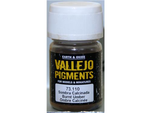 Burnt umber / ombra calcinada  - cod. 73.110 - Pigmenti per mezzi e miniature - Vallejo