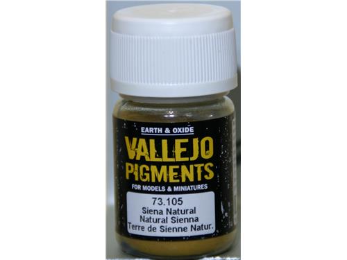 Terra di siena  - cod. 73.105 - Pigmenti per mezzi e miniature - Vallejo
