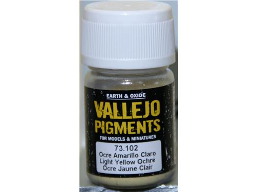 Ocra giallo chiaro  - cod. 73.102 - Pigmenti per mezzi e miniature - Vallejo