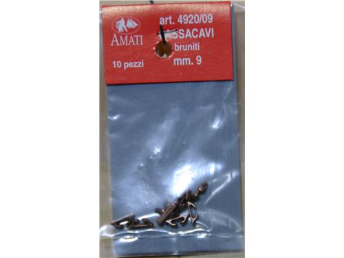 Passacavi bruniti mm. 9 - Art. 4920/09 - Amati