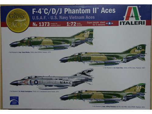 F-4 C/D/J Phantom II Aces - U.S.A.F. - U.S. Navy Vietnam Aces -art. 1373 - Italeri 1/72