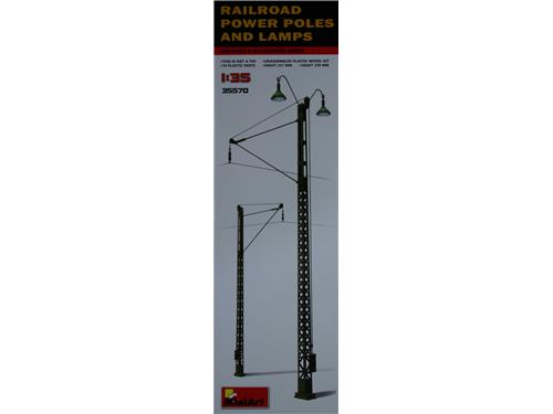 Railroad power poles and lamps - art. 35570 - MiniArt. 1/35
