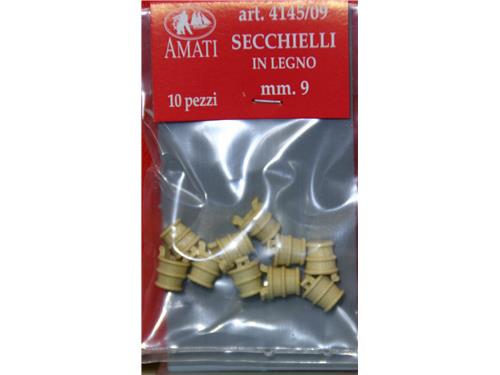 Secchielli in legno mm.9 - art. 4145/09 - Amati