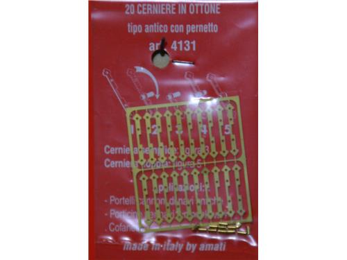 Cerniere in rame, tipo antico con pernetto - art. 4131 - Amati