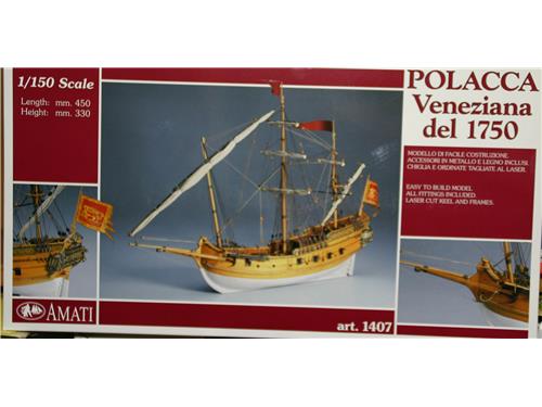 Polacca veneziana del 1750 - art. 1407 - modelli Amati 1/150