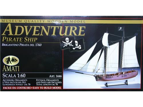 Adventure - brigantino pirata del 1760 - art. 1446 - Amati 1/60