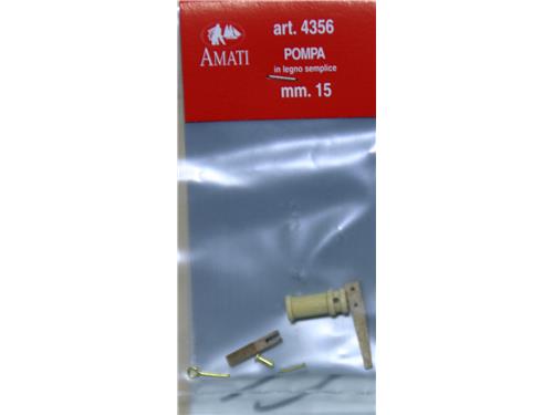 Pompa in legno semplice mm 15 - art. 4356 - Amati