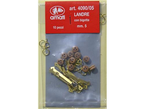 Landre con bigotta mm. 5 - art. 4090/05 - Amati