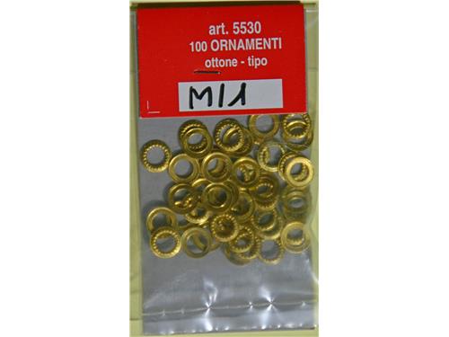Ornamenti ottone tipo M/1 - art 5530/M/1 - Amati