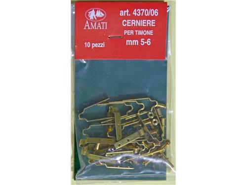 Cerniere per timone mm. 5-6 - art. 4370/06 - Amati