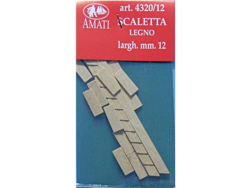 Scalette in legno larg. mm. 12 - art.4320/12 - Amati