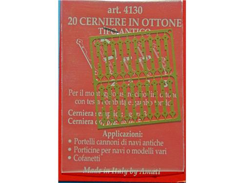 Cerniere in ottone tipo antico - art. 4130 - Amati