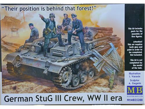German Stug III crew, WW II era - art. MB35208 - MB 1/35