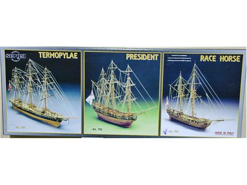 Race Horse - Bomb Vessel - 1754 - art.793 - Kit legno Sergal 1/47