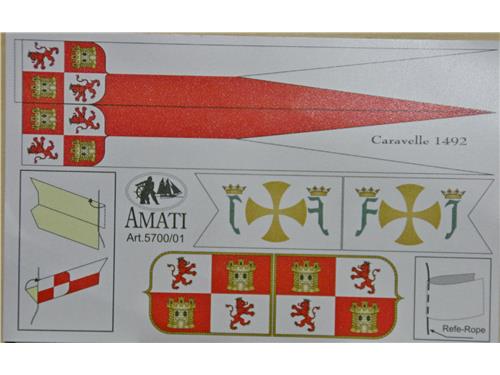 Bandiere Caravelle 1492 - art. 5700/01 - Amati
