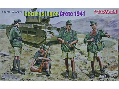 Gebirgsjager Crete 1941 - Kit montaggio figurini Dragon scala 1/35
