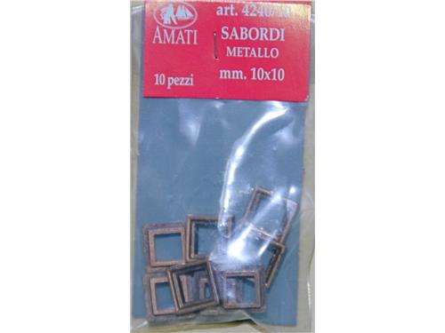 Sabordi metallo - mm10x10 - art. 4240/10 - Amati