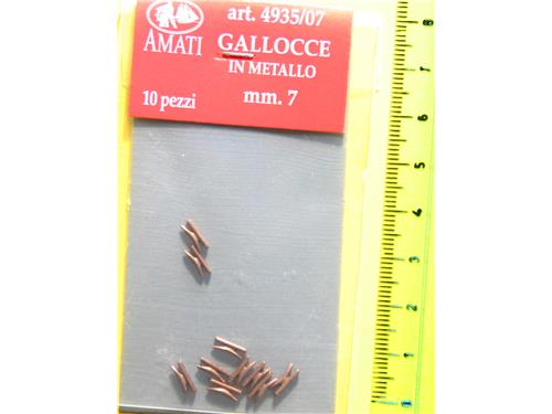 Gallocce in metallo mm.7 - Amati - art.4935/07