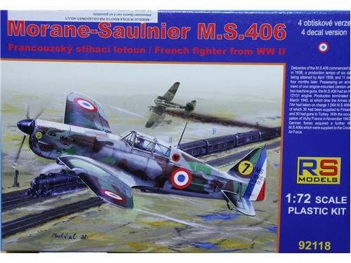 Morane-Saulnier M.S.406 - art. 92118 - RS Models 1/72