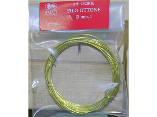 Filo ottone mm 1 - art. 2820/10 - Amati