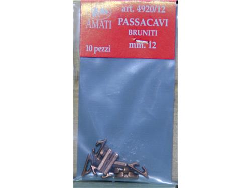 Passacavi bruniti mm. 12 - Art. 4920/12 - Amati