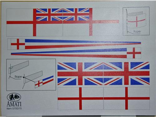 Bandiere inglesi - art. 5700/15 - modelli Amati
