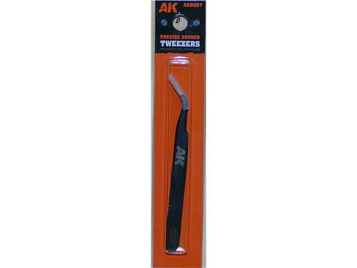 Pinzette curve per modellismo - art. AK9007 - Attrezzi AK