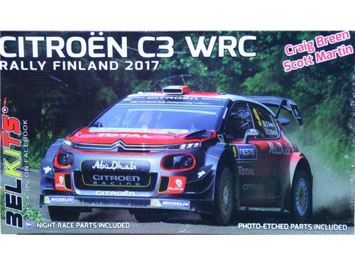 Citroen C3 WRC - Rally Finland 2017 - art. BEL-018 - Belkits 1/24