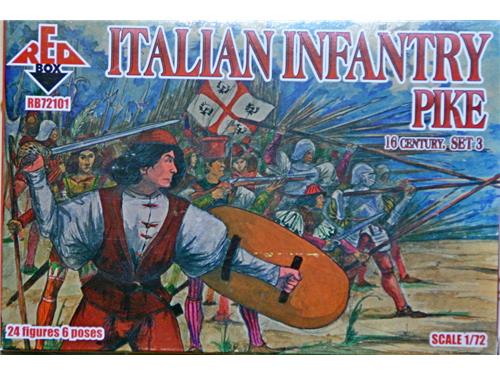 Italian infantry Pike 16 century set 3 - art. RB72101 - Red Box 1/72
