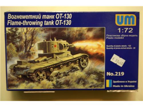 Flame-throwing tank OT-130 - modelli UM