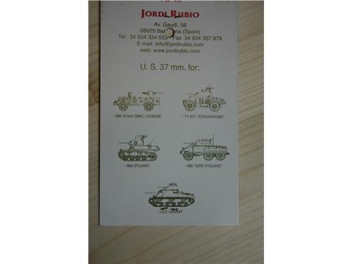 U.S. tank-gun  37 mm. M6 - Canne tornite in metallo Jordi Rubio