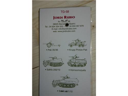 German tank-gun  3,7 cm. Pak 35/36 (Dragon) - Canne tornite in metallo Jordi Rubio