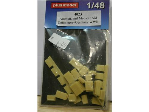 casse per munizioni e medicinali - germany WWII - modelli Plus Model