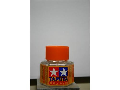cement / colla per plastica con pennello [tappo ARANCIONE]  - TAMIYA