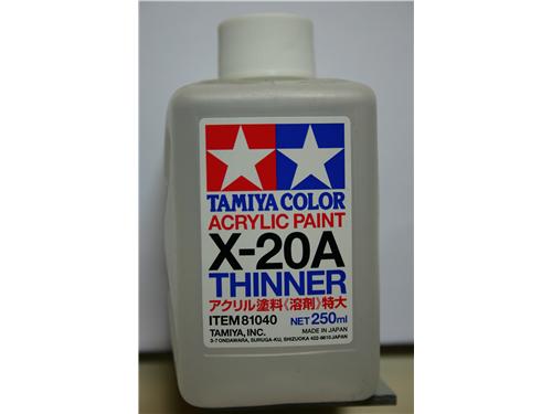 X-20A - acrylic thinner / diluente 250ml - colori acrilici Tamiya