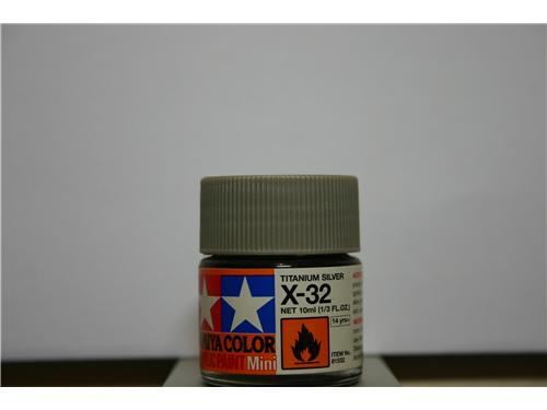 X-32 - titanium silver - colori acrilici Tamiya