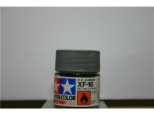 XF-16 - flat aluminum - colori acrilici TAMIYA