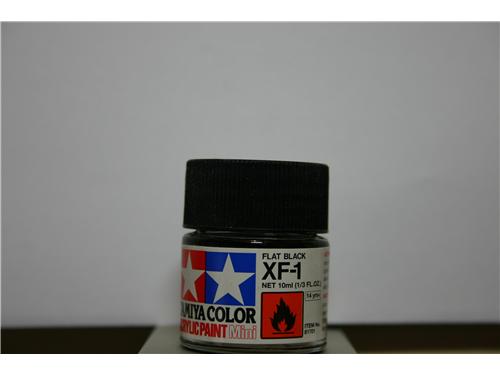 XF-1 - flat black - colori acrilici TAMIYA